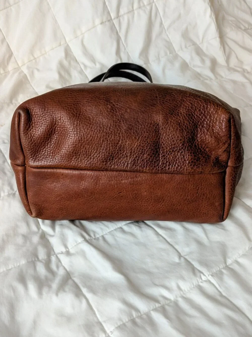 RARE Custom Portland Leather Goods Large Classic Tote Bag in Nutmeg MADE IN USA - Picture 5 of 13